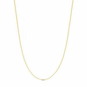 NWT Sisterberry Diamond Cut Rolo Chain 0.90mm // 10kt Italian Solid Gold // 14"
